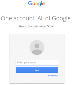Phishing Gmail interfaccia log in - Winservice